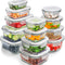 26 Pcs Glass Food Storage Containers, Meal Prep Glass Containers