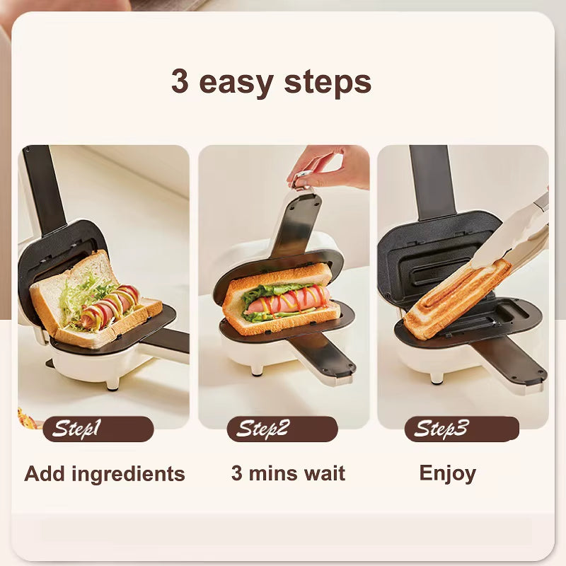 Mini Panini Breakfast Machine Non-Stick Sandwich Machine