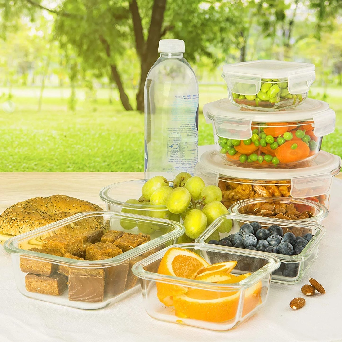 26 Pcs Glass Food Storage Containers